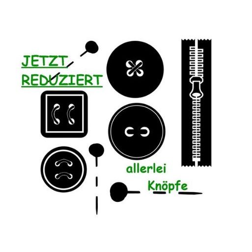 Designer Knöpfe reduziert.
